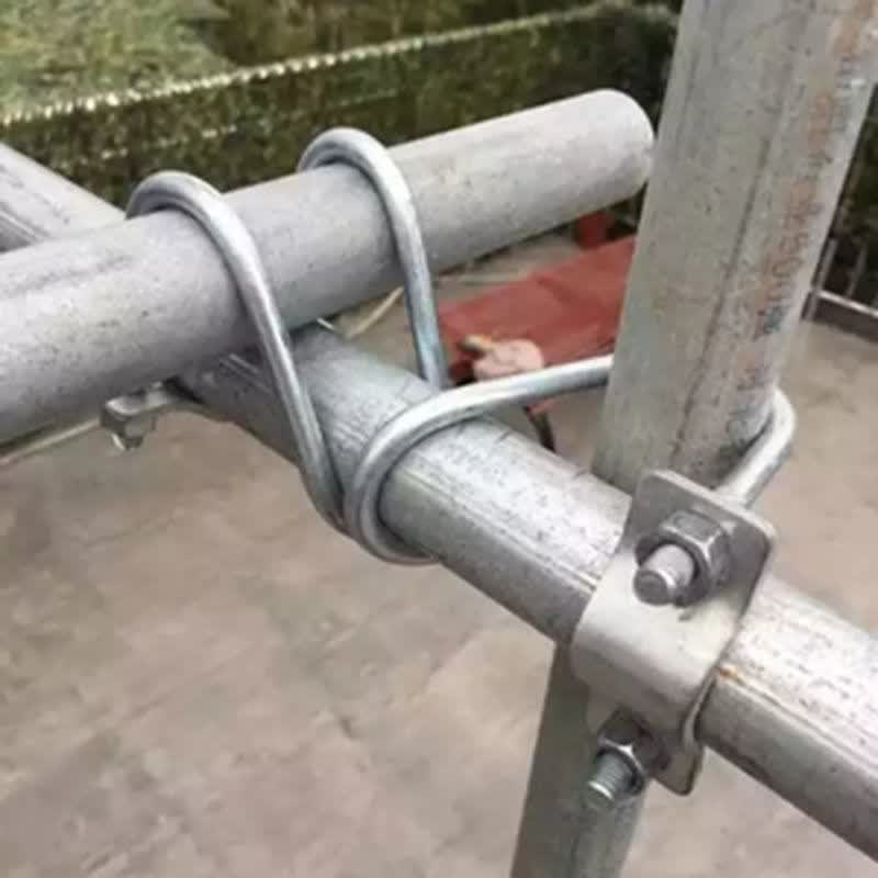 镀锌十字u型卡扣固定钢管管卡脚手架扣件连接件四分一寸单双抱箍3842