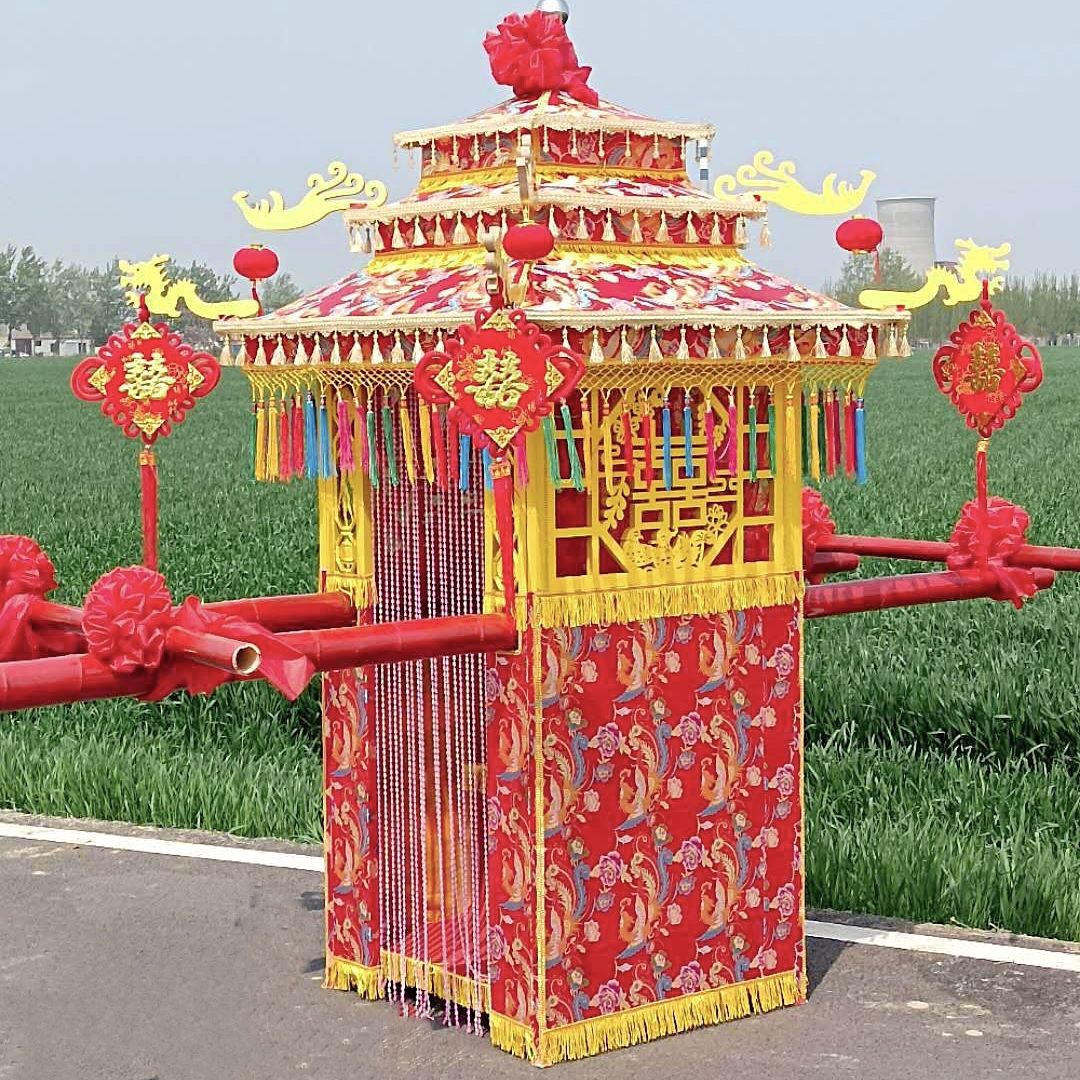 花轿婚庆结婚轿子八抬大轿中式古典婚庆道具喜轿厂家直销支持定做 内