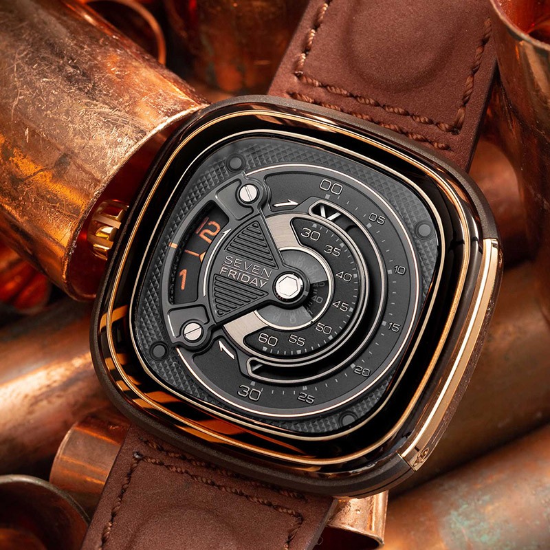 sevenfriday 七个星期五手表自动机械男表m系列方形大表盘瑞表防水