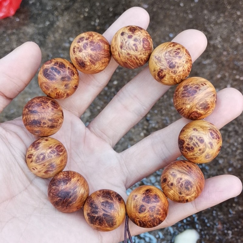 太行崖柏稀有蚂蚁腿,樱子瘤手串.