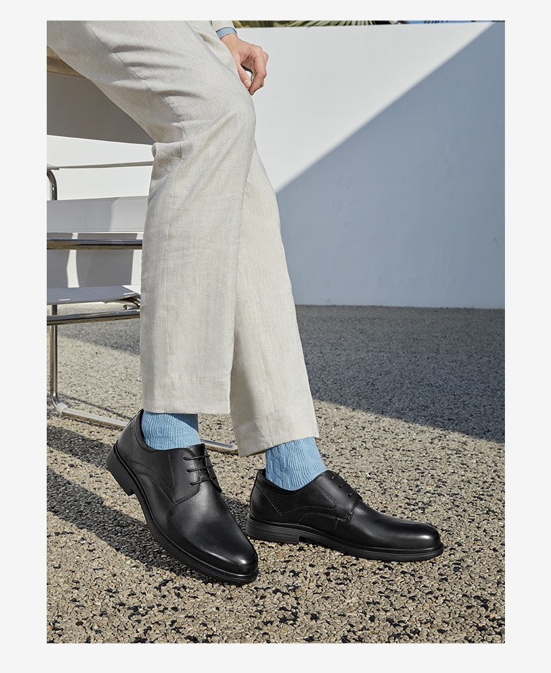 tata/他她男鞋2022秋季新品商场同款时尚系带商务正装鞋百搭男鞋新款