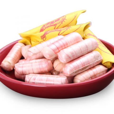 东北特产正宗哈尔滨秋林大虾糖大虾酥原厂袋装大虾糖东北怀旧酥糖400g