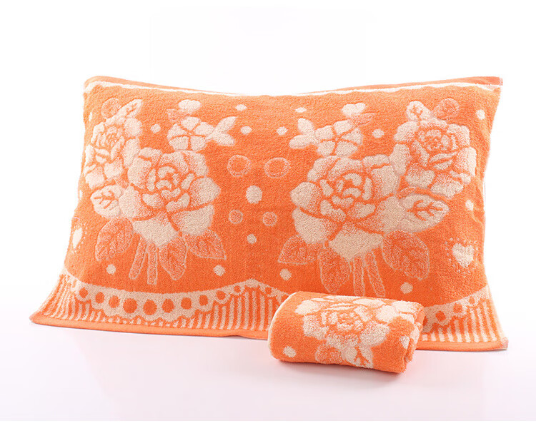 (现货速发)老式提花枕巾 老式枕巾提花一对装劳保单人家用中老年枕头