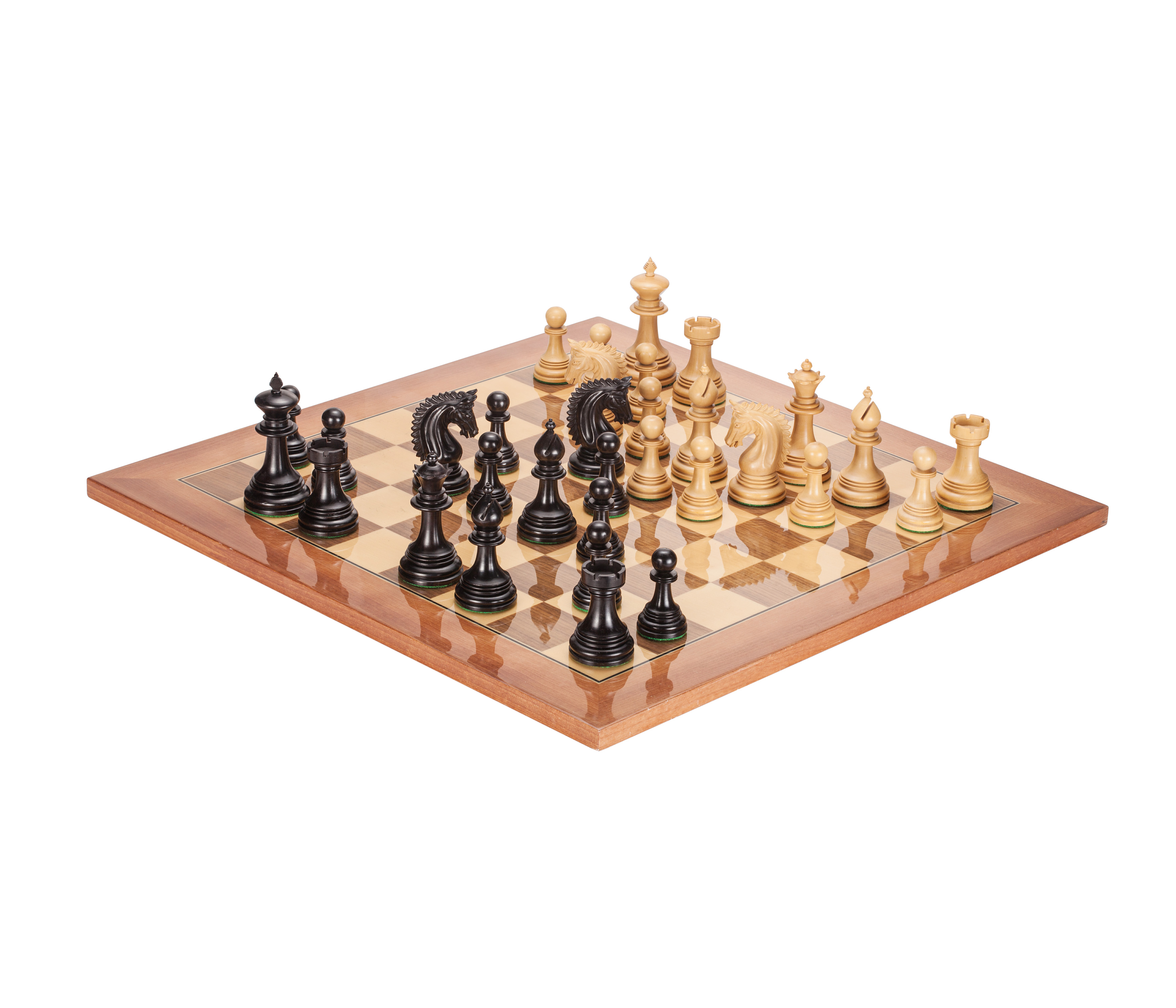 博圣象棋佩顿斯汤顿进口手工实木高端国际象棋套装棋子礼品 仅棋子