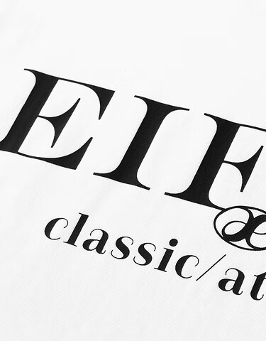 伊芙丽logot恤女装2021新款潮ins夏韩系白色宽松短袖女 本白色 160