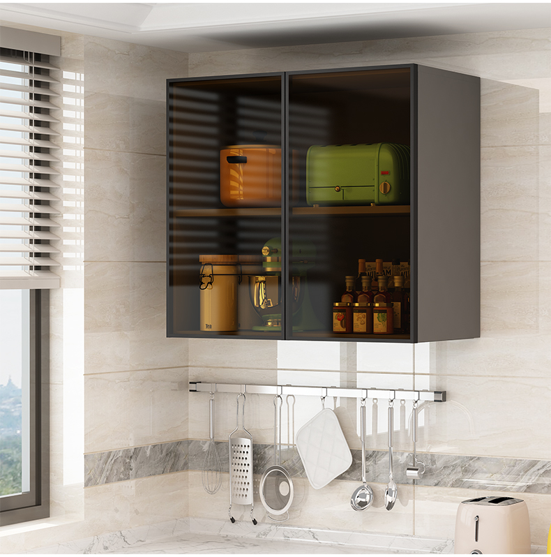 小米(mi)生态米家通用厨房吊柜厨房浴室卧室阳台玻璃吊柜壁挂柜酒柜储