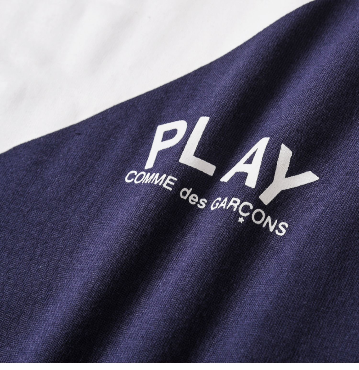 playcomme des garcons川久保玲cdg大爱心短袖半袖t恤男女情 藏蓝 l