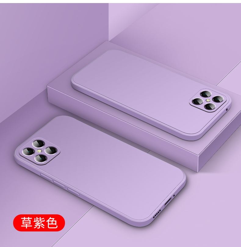 艾桥 华为nova8手机壳nove8pro直边液态硅胶novo8se镜头全包防摔男软