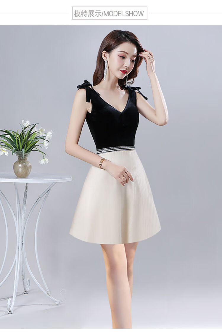 夜总会长裙ktv佳丽服装夜店酒吧公主酒店工作服夜场礼服 黑色.