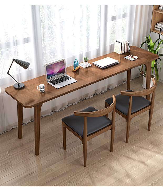 小米(mi)生态米家通用全实木书桌长条桌靠窗靠墙窄桌子写字台工作室