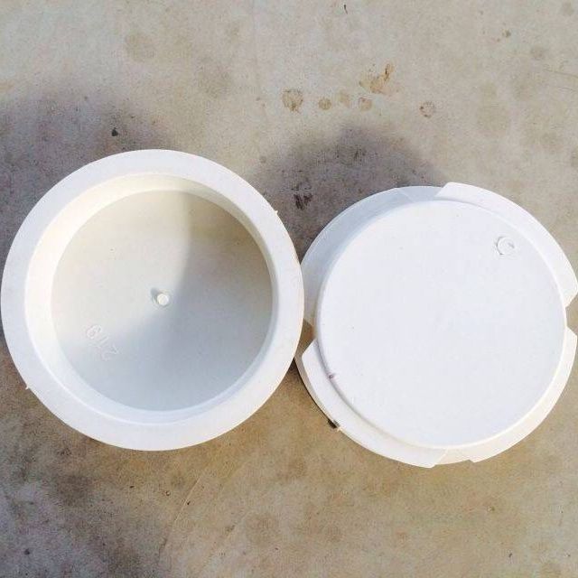 蓝色钢管塑料管帽封头法兰盖管外套螺纹保护套不锈钢管帽堵盖圆形 89