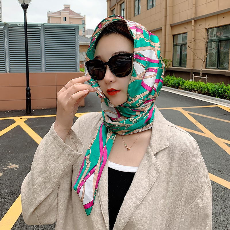 karond新品头巾女回族的纱巾新款头套仿飘带帽子款绑巾网红方便回族