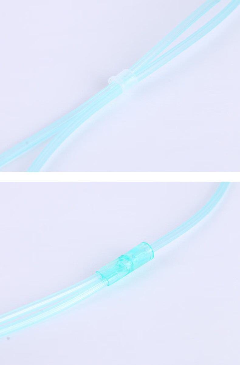 华越医用一次性管鼻吸氧管头套式双鼻塞软输氧管双鼻式加长鼻氧管老人