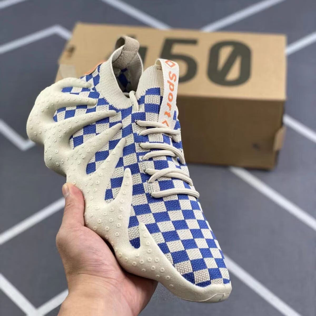 耐克ad 450椰子450多配色贾斯丁比伯同款锯齿中底设计编织袜套鞋 黑灰