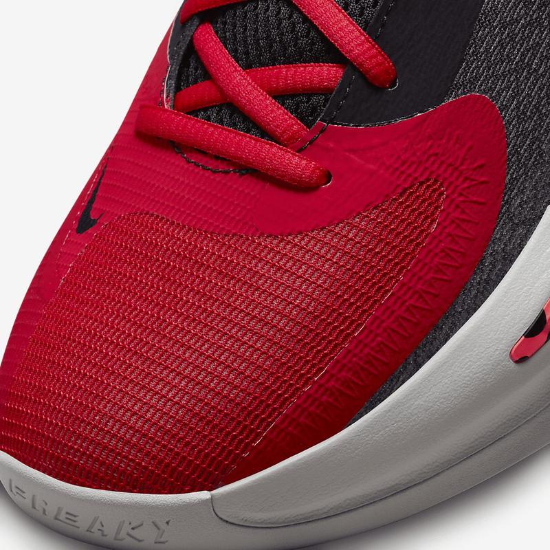 耐克nike zoom freak 4倒钩字母哥4代 男士低帮篮球鞋 红色 dj6149