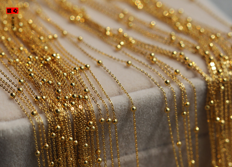 荟幽兰 黄金腰链999足金纯金气质性感腰带礼物七夕情人节礼物 18k金pt