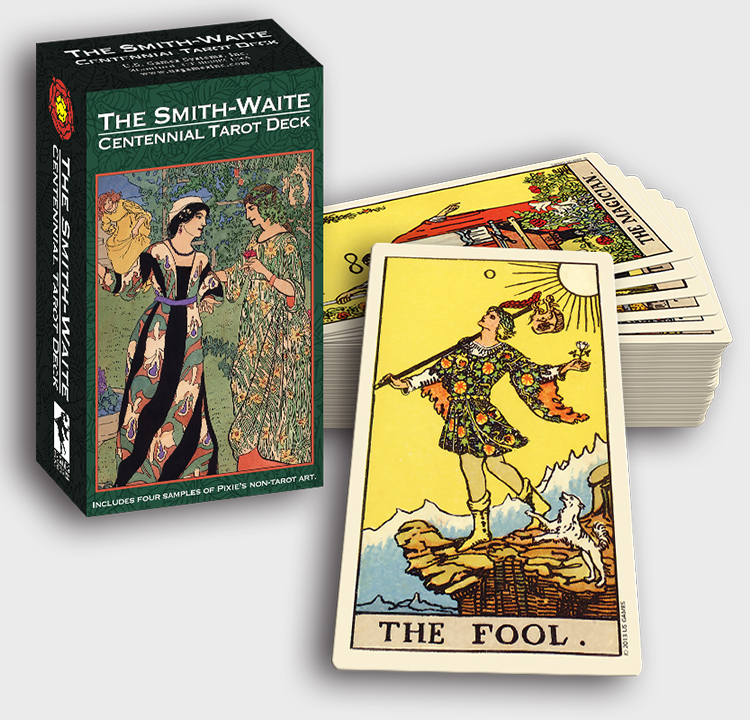 博圣棋礼 塔罗牌78张史密斯百年塔罗牌全套赠初学者入门中文手册 英文