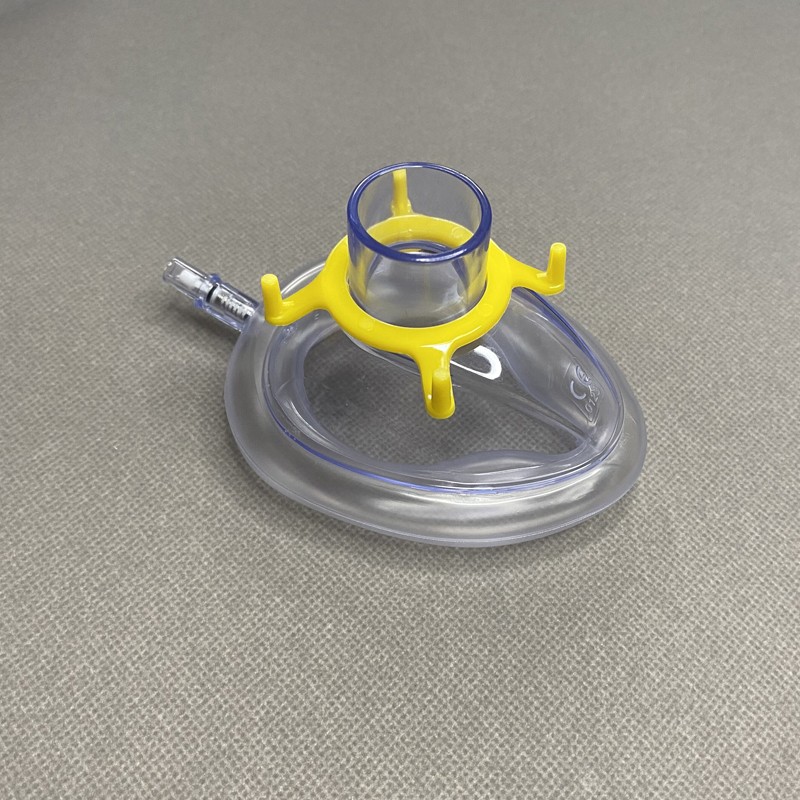 一次性医用麻醉面罩简易呼吸器配件面罩pvc可充气式麻醉面罩成人小儿