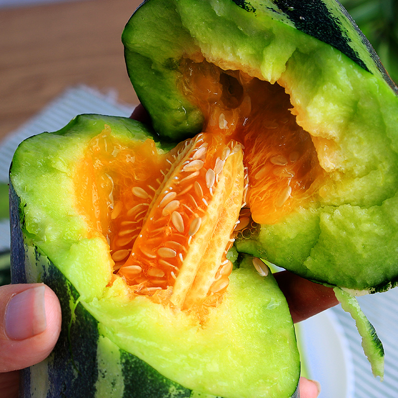 山东头茬博洋9号甜瓜新鲜5斤大果香瓜羊角蜜当季水果绿宝小蜜瓜 头茬