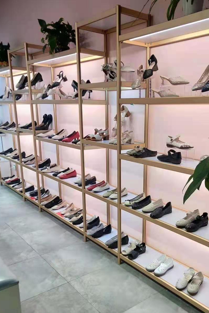 服装店鞋架鞋店鞋架展示架落地直播鞋货架服装店鞋子童鞋展示柜包包