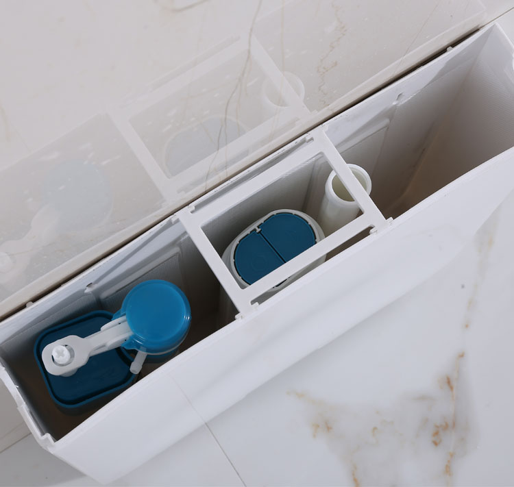 日式新款带洗手盆陶瓷冲水箱卫生间蹲便器水龙头一体家用水箱b款塑料