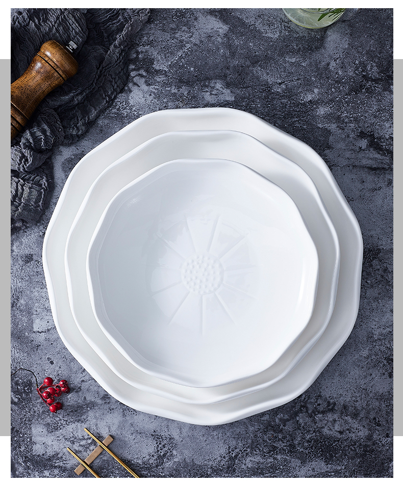 驰度盘子菜盘家用高级感酒店饭店大董意境菜创意餐具私房菜会所餐厅