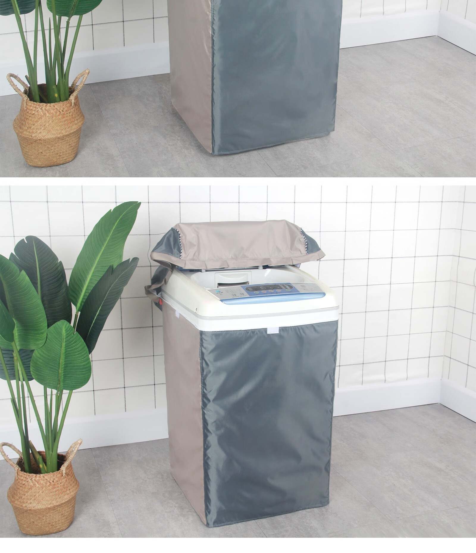 适用于美的适用于适用于美的波轮洗衣机罩防水防晒全自动上开盖布通用