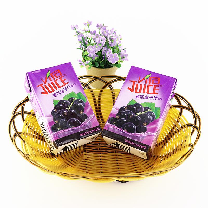 橙伯乐香港vita维他 黑加仑子果汁 250ml*10盒 葡萄汁 提子汁 如图 子