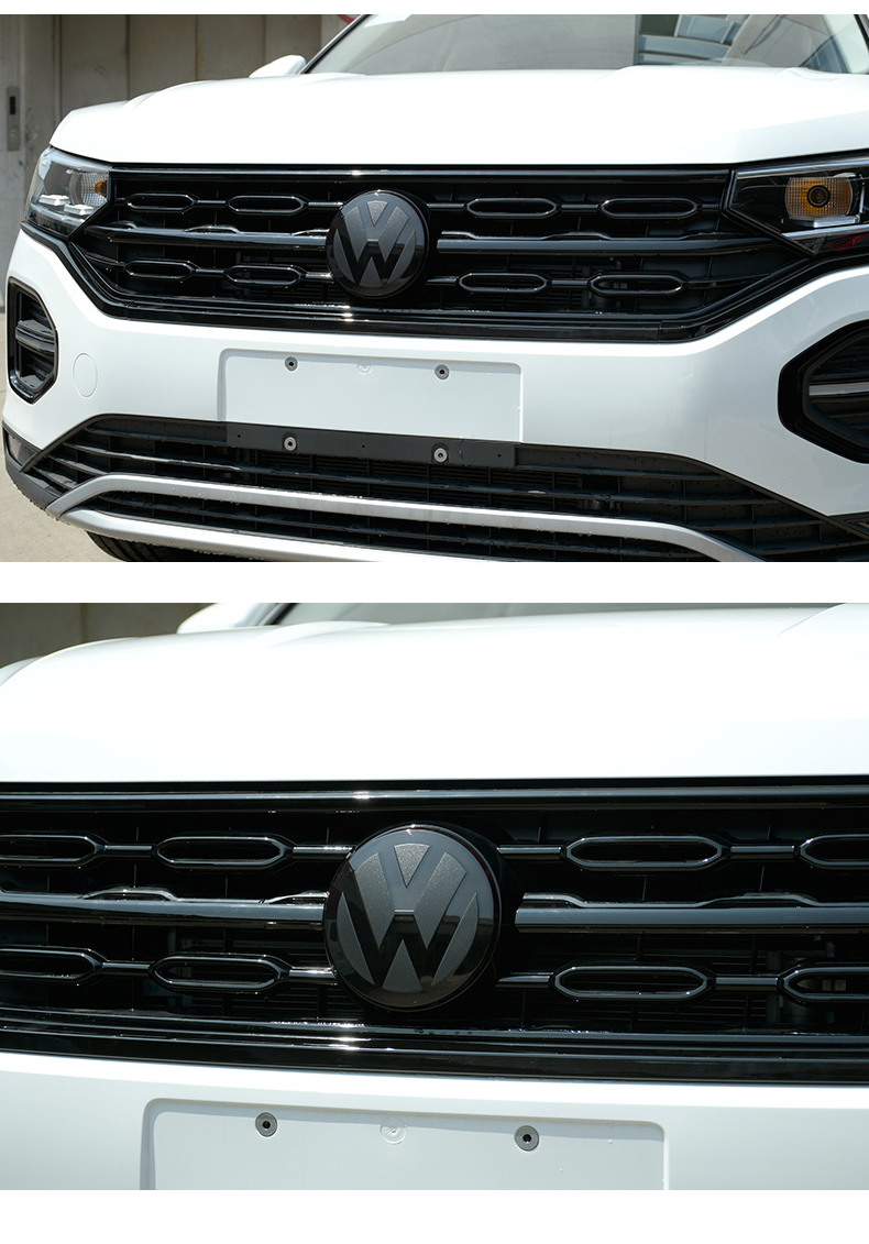 适用于大众探岳改装中网黑武士前脸探岳配件外饰装饰中网标 探岳 中网