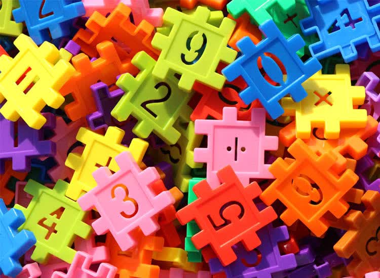 积木幼儿园塑料百变拼插装男女孩3-14岁 数字方块360片 齿轮积木100个