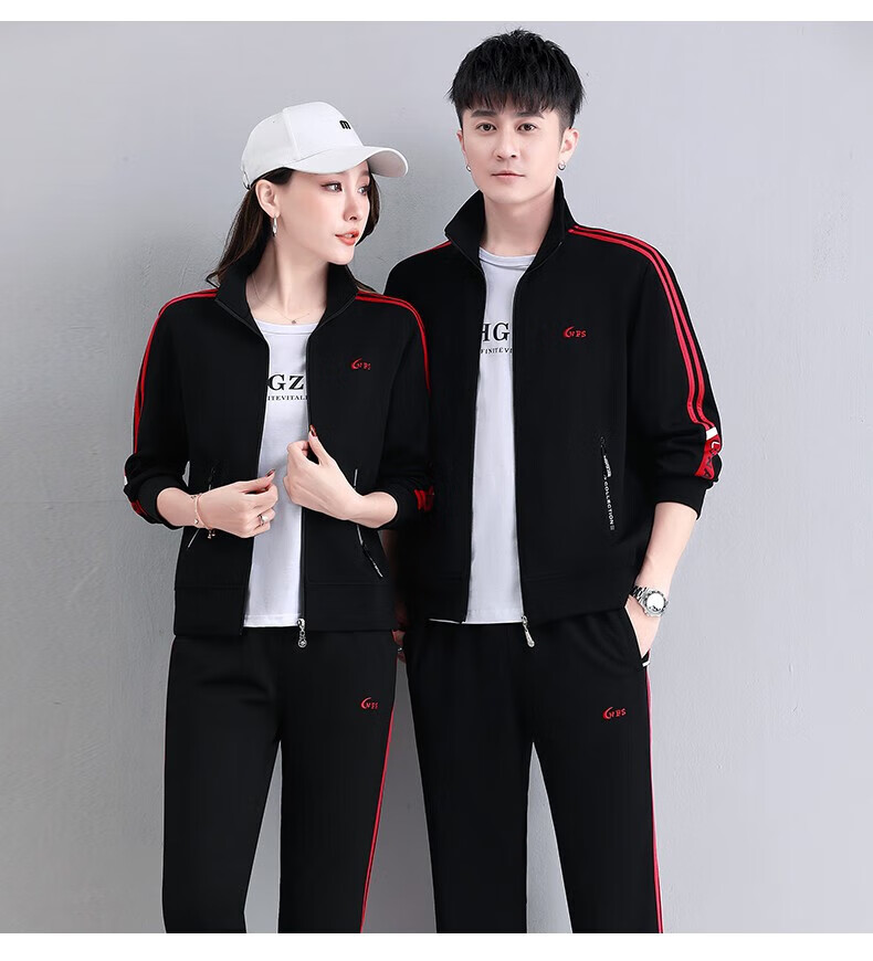 支持国货李·宁寕高端情侣运动套装春秋季2021新款跑步休闲运动服卫衣