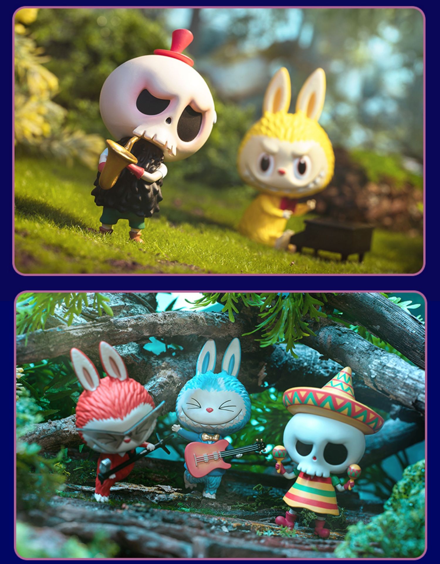 popmart泡泡玛特labubu拉布布精灵音乐会盲盒玩具女孩版手办摆件大号