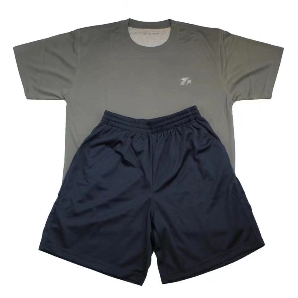 pap体能服际华国产棉短袖速干t恤男排汗快速干衣圆领吸汗夏透气 套装