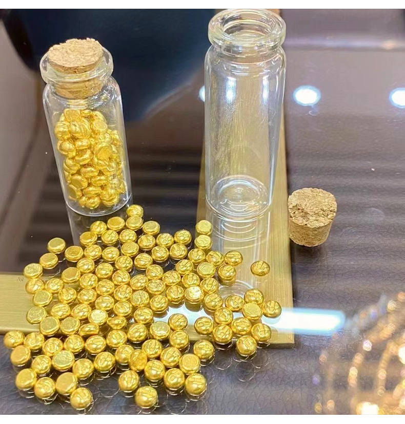 茱丽尔足金au9999黄金金料金豆子小金豆一克大米金豆豆实心投资收藏金
