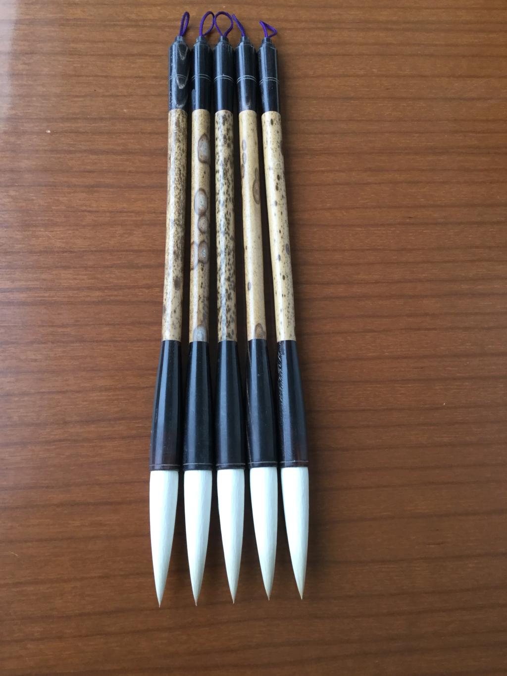 出口日本80年代老笔【奇秀】兼毫书兼用毛笔个别有瑕疵定制 大楷 有