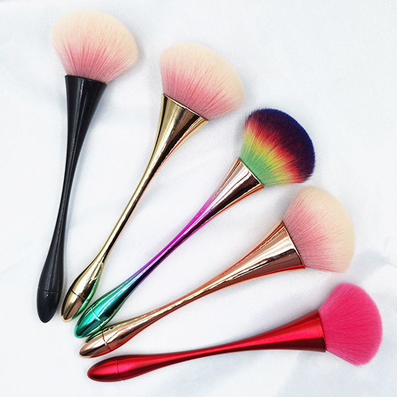 高颜值小蛮腰化妆刷刷大号高光刷修容刷美妆工具多种规格玫红火苗刷