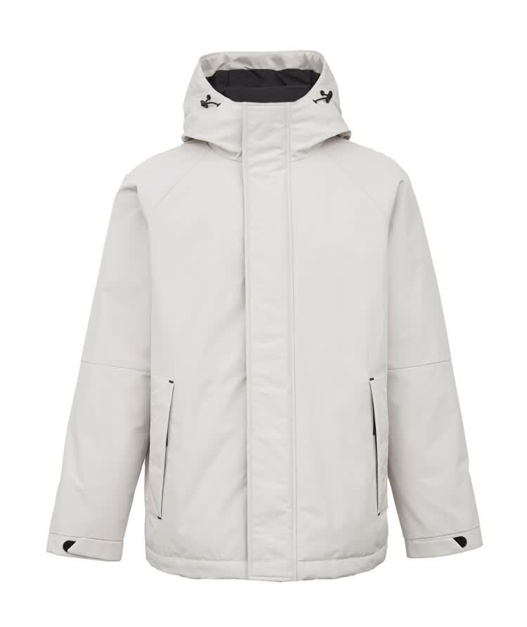 杰克琼斯冬季男士连帽运动百搭多色休闲羽绒服220412054 c40灰白色 xs