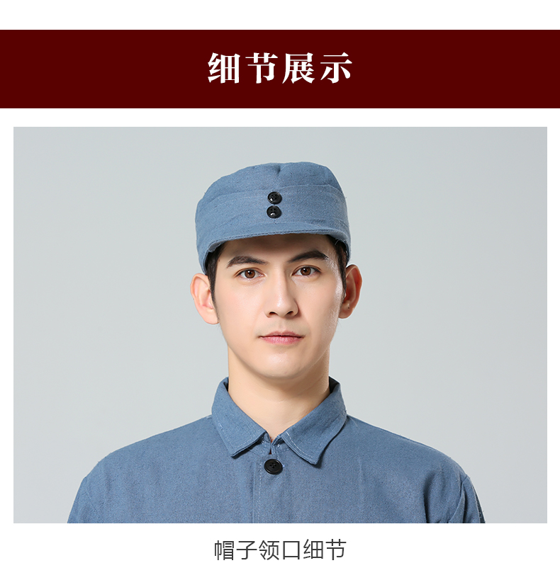 果愉紅軍演出服兒童棉麻八路軍新四軍舞臺抗戰長征小紅軍表演出服裝