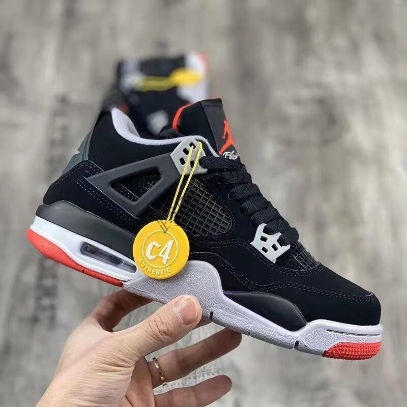 aj男女鞋篮球鞋热熔岩奥利奥白帆女鞋男鞋乔4中帮运动鞋白帆珍珠奶 白