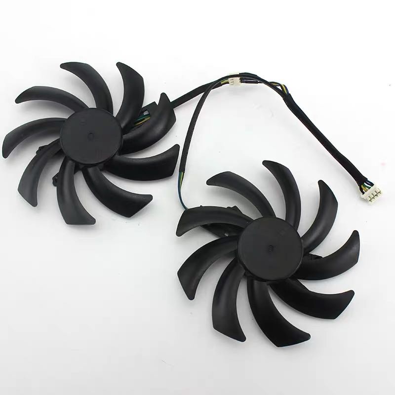 影驰gtx760黑将大将gk80盘古版小影霸gtx760显卡风扇散热发货为红色