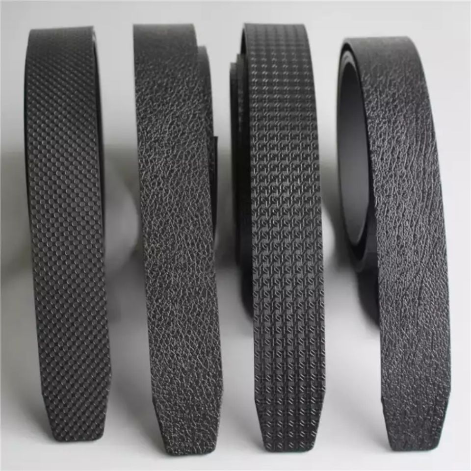 牛筋腰带航空皮带太空二号自动卡槽无扣头 窗花纹 3.5*120 cm(可裁剪)