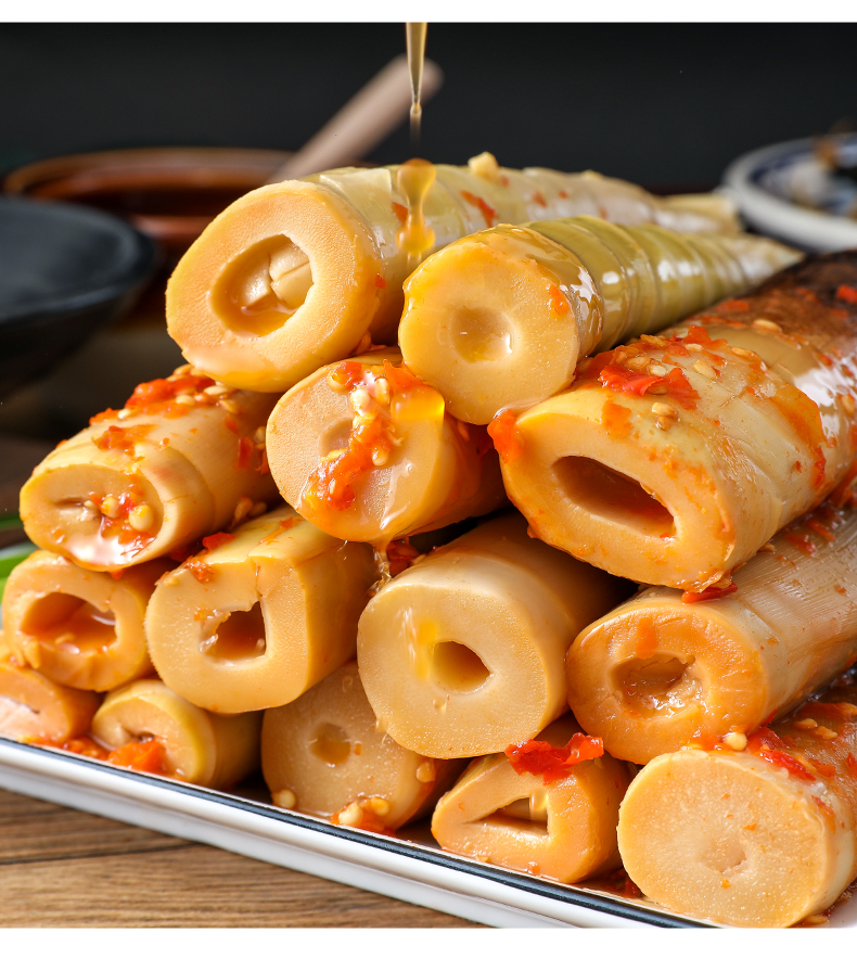 网红手剥笋开袋即食500g香辣脆笋尖泡椒竹笋手拔笋酸笋小包装零食老汤