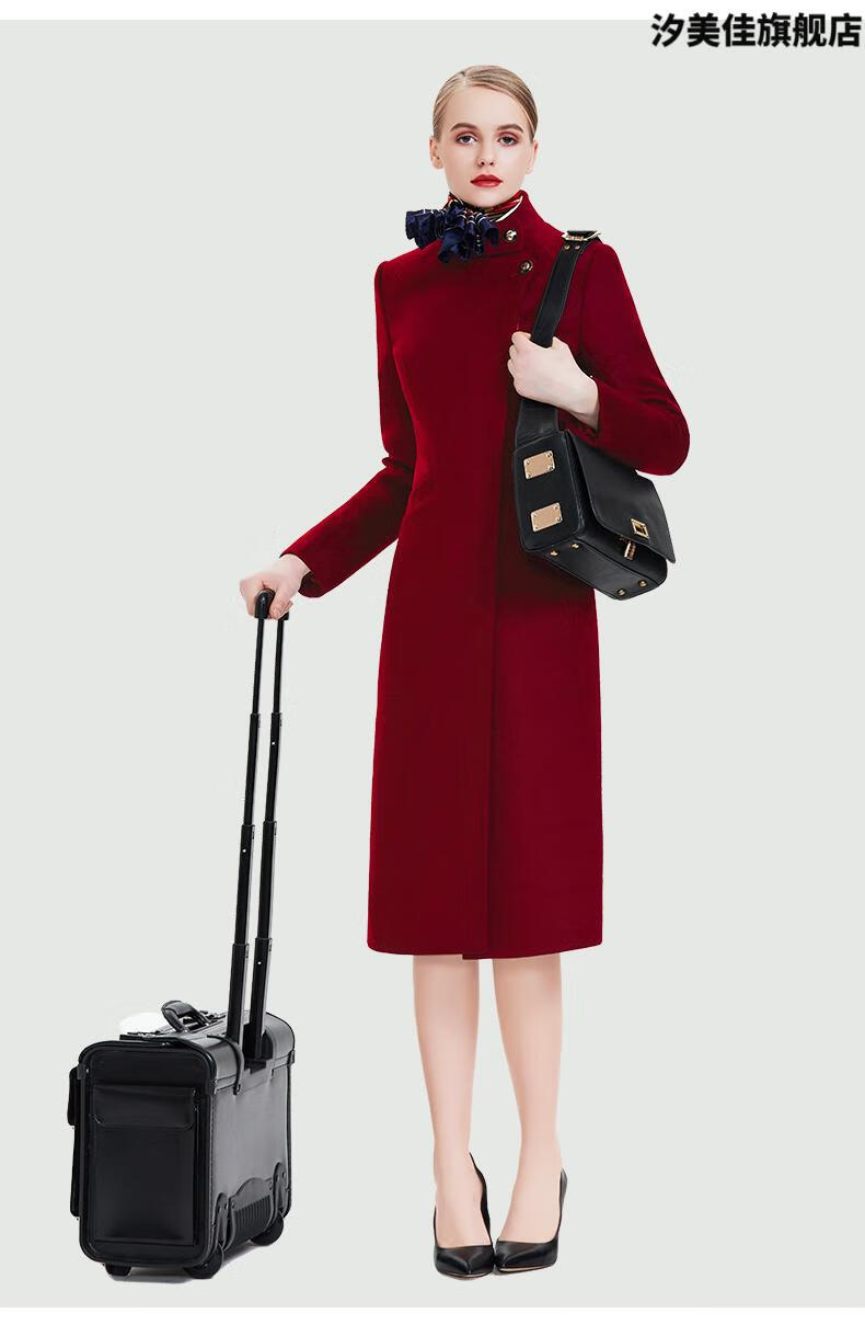 航空空姐大衣长款职业装羊毛呢外套女冬季制服呢子售楼部工作制服