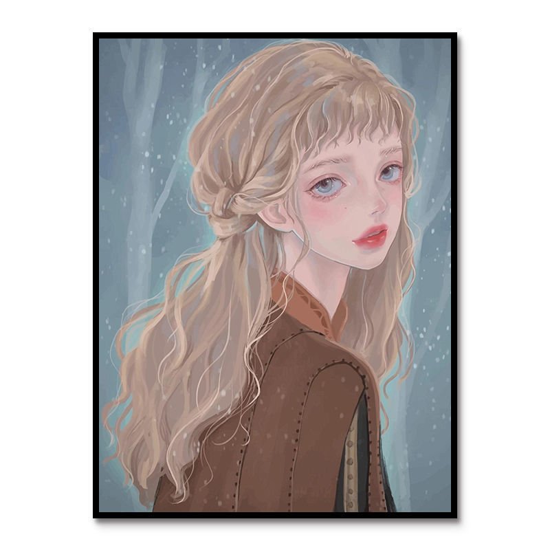 数字油画定制创意动漫十二星座女孩射手白羊双子座diy数字油画卧室