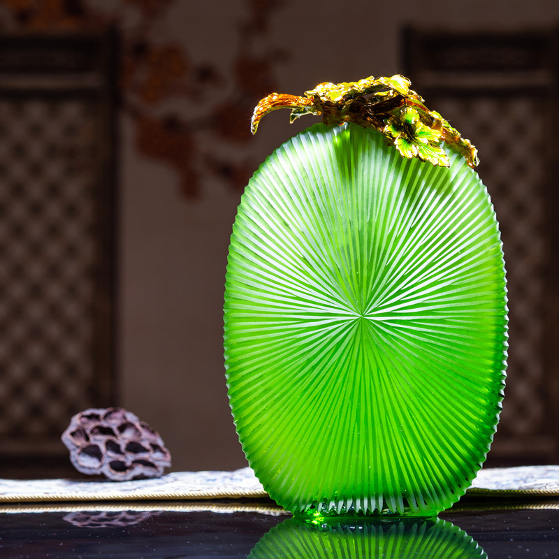 捷致 欧式落地大花瓶珐琅花瓶玻璃摆件客厅台面欧式家用简约时尚装饰