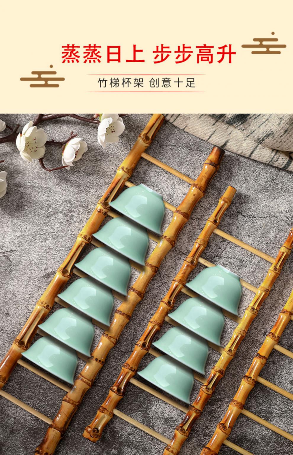 abdt 乔迁之喜装饰节节步步高升竹子摆件新居布置新房搬家入宅仪式