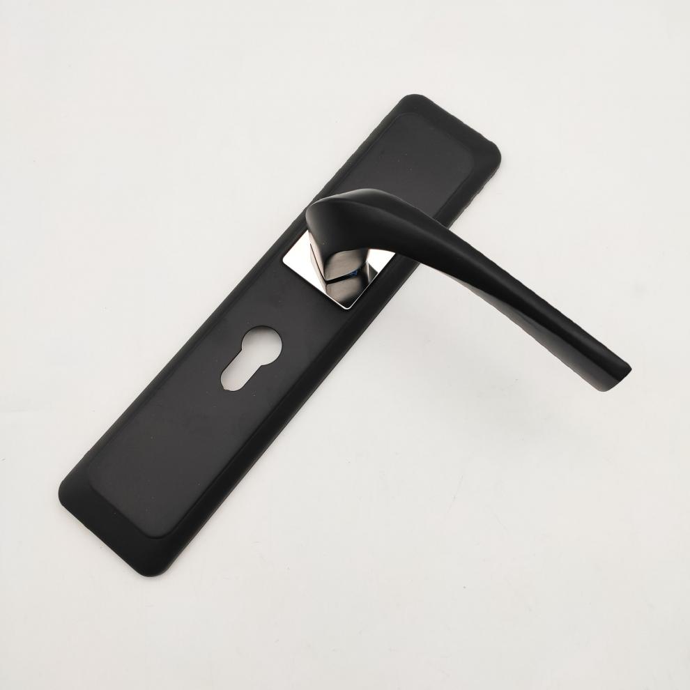 酷丰黑色室内门锁黑色木门执手锁卧室门压把锁厂家批发零售