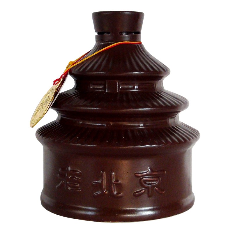 送礼年货2008年生产京都佳酿精品老北京酒38度浓香型白酒38度单瓶500