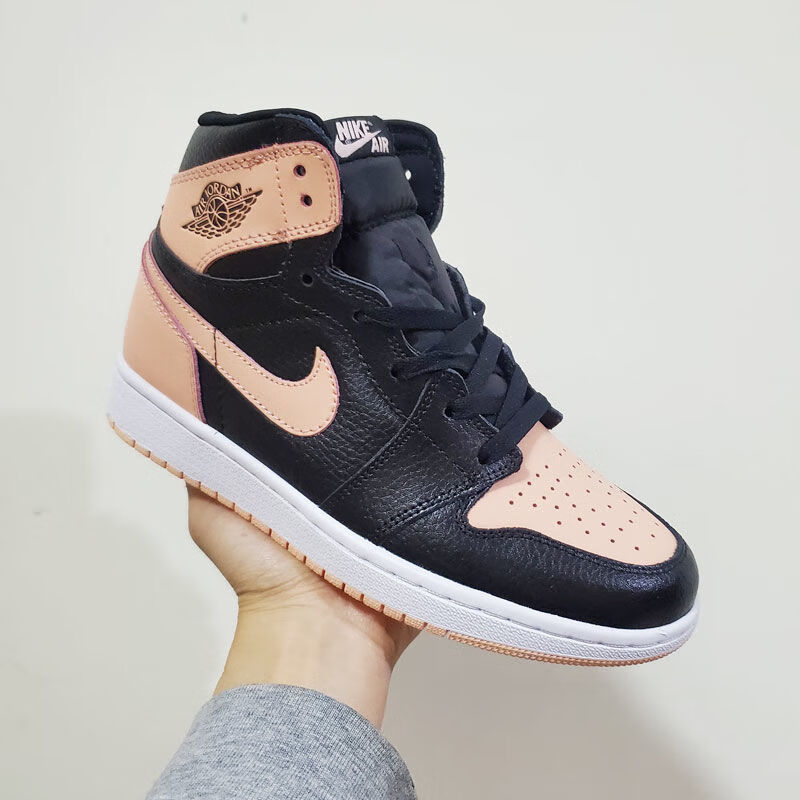 【官方旗舰】aj1黑粉脚趾情人节黑红男女鞋休闲篮球鞋 黑灰脚趾 43