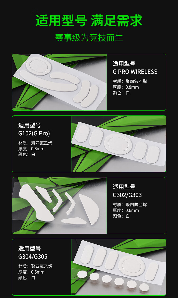 战刃 鼠标脚贴垫gpw g102g302g303g304g402g502g403g603g903 战刃mx